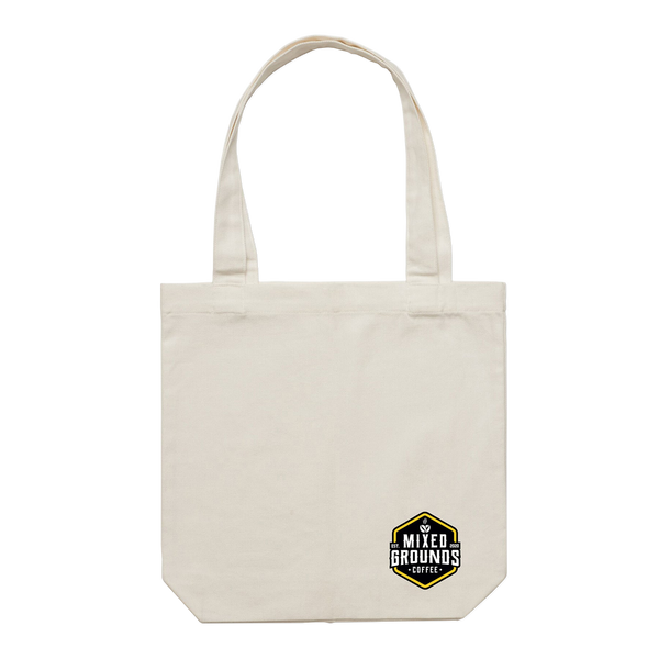 Mixed Grounds Tote in cream