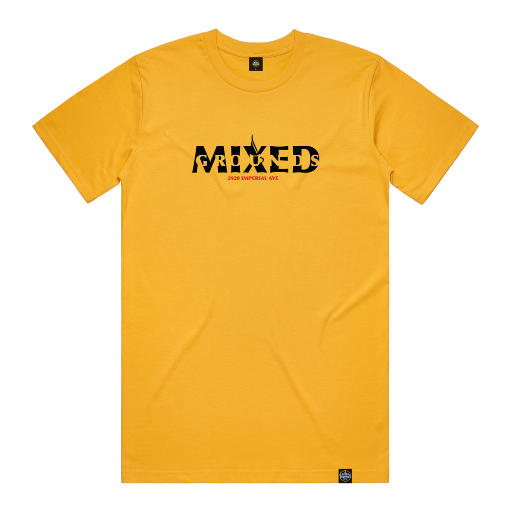 Mixed Grounds - MG 1 Year Tee (yellow)