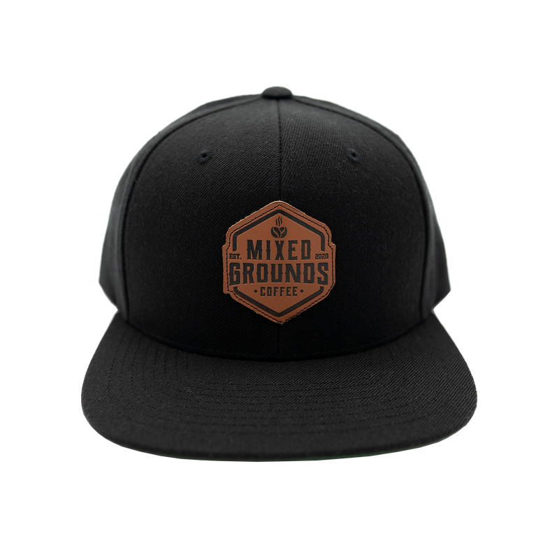MG Leather Patch Hat (black)